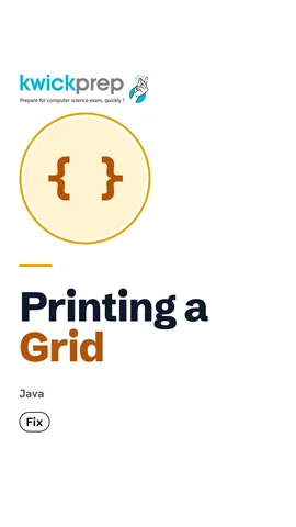 Reel showing nested loops printing a matrix row by row.