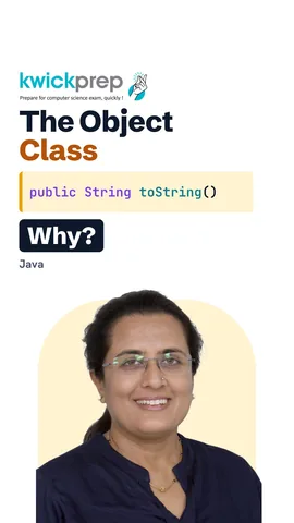 Reel listing Object class methods toString, equals and getClass.