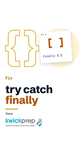 Reel showing try, catch and finally around a divide by zero.