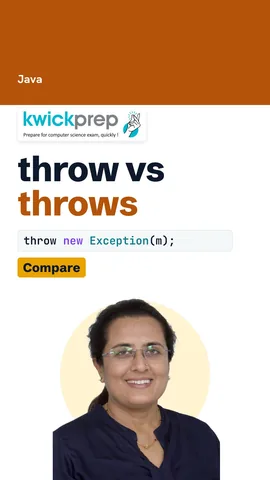 Reel comparing throw and throws on job, position and what follows each.