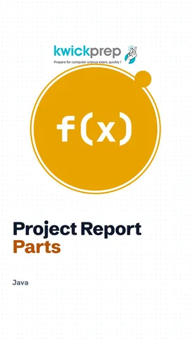 A four-point project report outline: problem and design, commented code, output and test log, limitations.