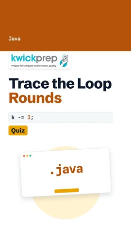 A trace table of k as 10, 7, 4, 1 with sum reaching 22 after four rounds.