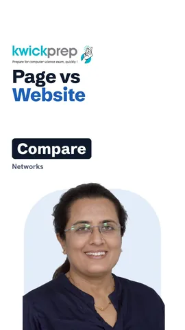 A two-column comparison: one document with one URL against many pages under one domain.