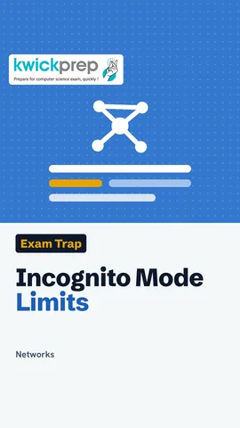 Three points on browsers and settings, with a note that incognito only skips local history.