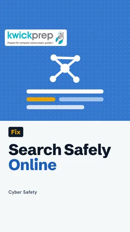 Four safe-search habits: read the address, avoid unknown downloads, never share an OTP, use SafeSearch.