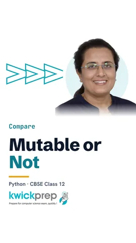 A table of str, tuple, list and dict with their brackets and whether each is mutable.