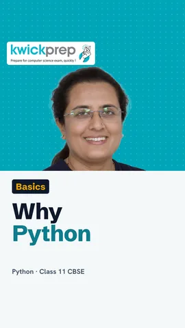 Three points: readable almost like English, libraries of ready-made code, used widely in AI and data.