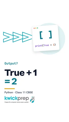 Python code print(5 + 2.5), print(10 / 2), print(True + 1) with outputs 7.5, 5.0, 2.