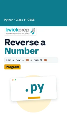 Python code reversing num 1234 with while num > 0, printing 4321.