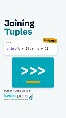 Code on t = (1, 2) showing indexing, slicing, joining, repeating and membership with outputs.