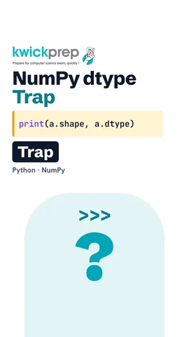 Python code printing shape and dtype of a NumPy array: (3,) float64, and the array doubled.