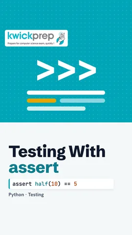Python code with two assert checks on half() and printing Passed.