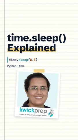 Python code using time.sleep and perf_counter, printing True.