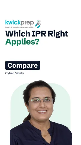 Three IPR rights with one example each: song, filter, logo.