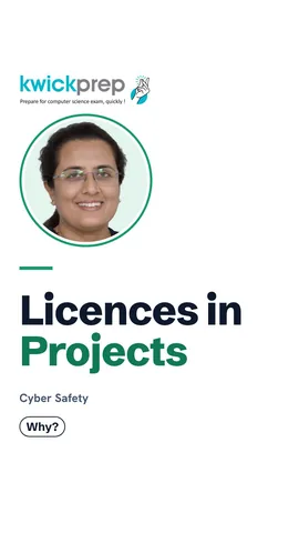 Reasons licences matter for students, listed on screen.