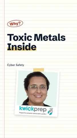 Toxic metals in e-waste and the organs each one harms.