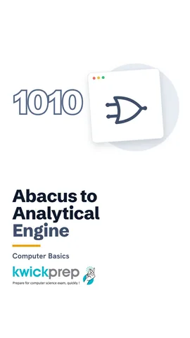 Timeline: abacus ancient, Pascaline 1642, Jacquard loom 1804, Analytical Engine 1837.