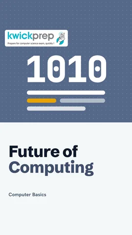 Slide: AI in everyday apps, quantum computers, cloud power, smaller chips.