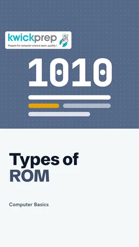 Table of ROM types: PROM cannot erase, EPROM UV light, EEPROM electricity.