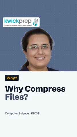 Three benefits of compression: less storage, faster sending, less mobile data.