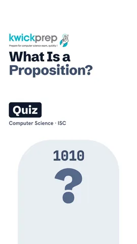 Table of three sentences marked as proposition or not.