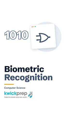Three biometric features: fingerprint, face and iris.
