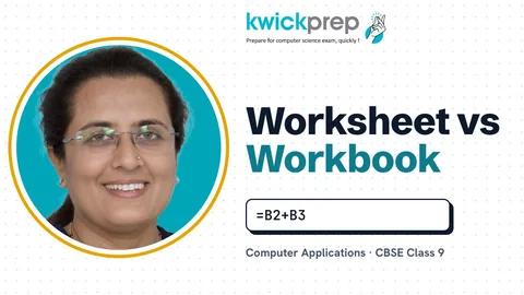 Spreadsheets: concept of a worksheet and a workbook, create and save a worksheet.