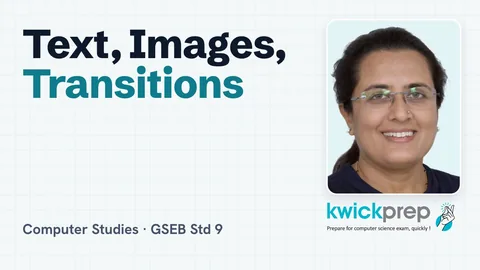 Adding text, images and transitions