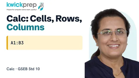 Introduction to Calc – worksheets, cells, rows and columns