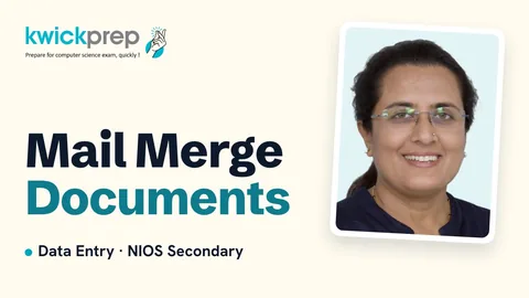 Types of documents in mail merge