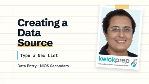 Creating a data source