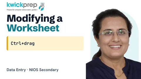 Modifying a worksheet