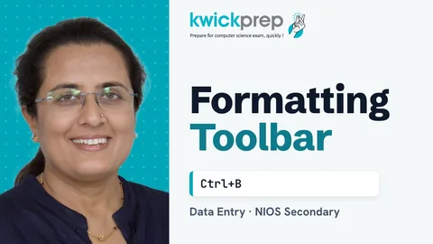 Formatting toolbar