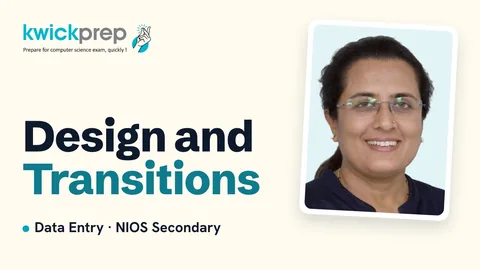 Slide design, transitions and running a slide show