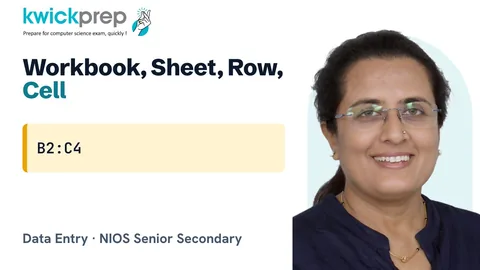 Workbooks, worksheets, rows, columns and cells