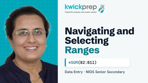 Navigating and selecting ranges