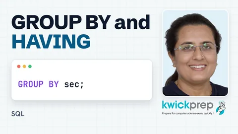 GROUP BY and HAVING