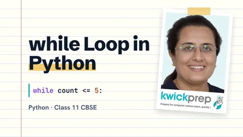 while Loop, break and continue